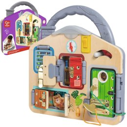 TABLICA MANIPULACYJNA ZABAWKA EDUKACYJNA UCHWYT 3+ HAPE TREFL E1111K