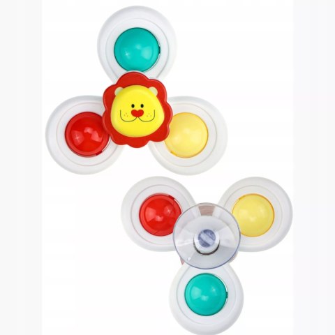 3 przyssawki sensoryczne grzechotka spinner dla niemowląt 168JT-5 3 przyssawki sensoryczne grzechotka spinner dla niemowląt 168JT-5