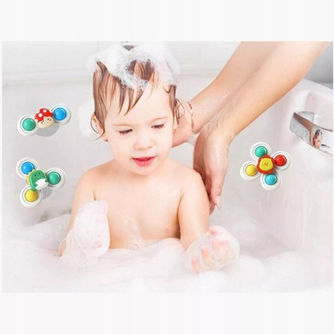 3 przyssawki sensoryczne grzechotka spinner dla niemowląt 168JT-5 3 przyssawki sensoryczne grzechotka spinner dla niemowląt 168JT-5