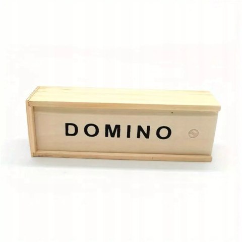 Gra domino rodzinna klasyczna 28 elementów drewniane pudełko 3896-5 Gra domino rodzinna klasyczna 28 elementów drewniane pudełko 3896-5
