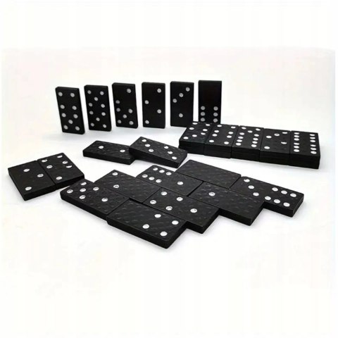 Gra domino rodzinna klasyczna 28 elementów drewniane pudełko 3896-5 Gra domino rodzinna klasyczna 28 elementów drewniane pudełko 3896-5