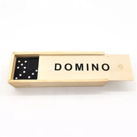 Gra domino rodzinna klasyczna 28 elementów drewniane pudełko 3896-5 Gra domino rodzinna klasyczna 28 elementów drewniane pudełko 3896-5