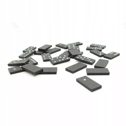 Gra domino rodzinna klasyczna 28 elementów drewniane pudełko 3896-5 Gra domino rodzinna klasyczna 28 elementów drewniane pudełko 3896-5