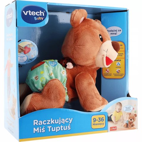 RACZKUJĄCY MIŚ TUPTUŚ INTERAKTYWNY ZABAWKA MASKOTKA PLUSZAK 9M+ VTECH 60824 RACZKUJĄCY MIŚ TUPTUŚ INTERAKTYWNY ZABAWKA MASKOTKA PLUSZAK 9M+ VTECH 60824