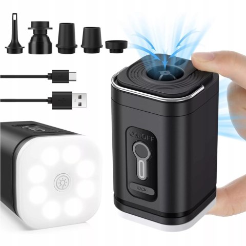 3W1 AKUMULATOROWA ELEKTRYCZNA MINI POMPKA POWIETRZA LAMPA KEMPINGOWA 66001 3W1 AKUMULATOROWA ELEKTRYCZNA MINI POMPKA POWIETRZA LAMPA KEMPINGOWA 66001