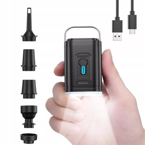 3W1 AKUMULATOROWA ELEKTRYCZNA MINI POMPKA POWIETRZA LAMPA KEMPINGOWA 66001 3W1 AKUMULATOROWA ELEKTRYCZNA MINI POMPKA POWIETRZA LAMPA KEMPINGOWA 66001