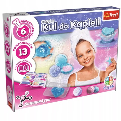 Fabryka kul do kąpieli 8+ zestaw edukacyjny Science4YOU Trefl 61096 Fabryka kul do kąpieli 8+ zestaw edukacyjny Science4YOU Trefl 61096