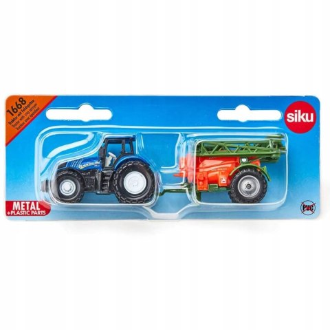 Siku Traktor ze spryskiwaczem upraw model metal S1668 Siku Traktor ze spryskiwaczem upraw model metal S1668