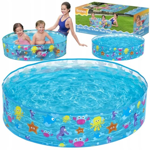 Basen ogrodowy rozporowy dla dzieci 122x 25cm Bestway 55028 Basen ogrodowy rozporowy dla dzieci 122x 25cm Bestway 55028