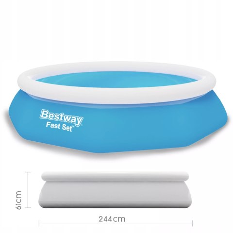 Basen rozporowy ogrodowy 244x61cm Bestway 57448 Basen rozporowy ogrodowy 244x61cm Bestway 57448
