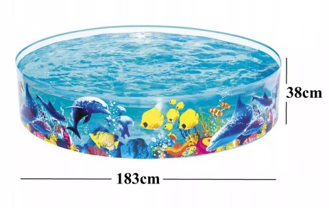 Basen rozporowy ogrodowy dla dzieci 183x38cm Bestway 55030 Basen rozporowy ogrodowy dla dzieci 183x38cm Bestway 55030