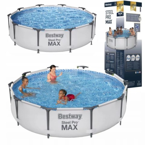Basen stelażowy ogrodowy okrągły 305 x 76 cm Bestway 56406 Basen stelażowy ogrodowy okrągły 305 x 76 cm Bestway 56406