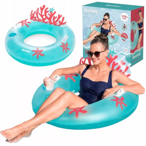 Fotel Koło Nadmuchiwane Do Pływania 100kg Bestway 43730 Fotel Koło Nadmuchiwane Do Pływania 100kg Bestway 43730