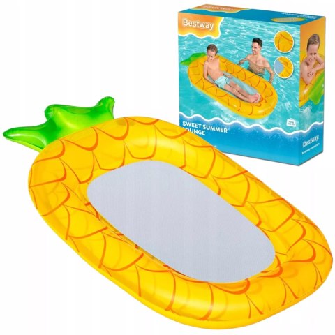 Materac dmuchany do pływania dno siatka dla dzieci ananas Bestway 43644A Materac dmuchany do pływania dno siatka dla dzieci ananas Bestway 43644A