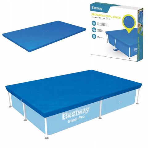 Przykrycie 264 x 174cm na basen stelażowy Bestway 58105 Przykrycie 264 x 174cm na basen stelażowy Bestway 58105