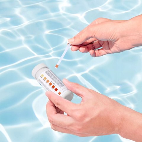 Tester do pomiaru słonej wody w basenie jacuzzi paski testowe Bestway 58767 Tester do pomiaru słonej wody w basenie jacuzzi paski testowe Bestway 58767