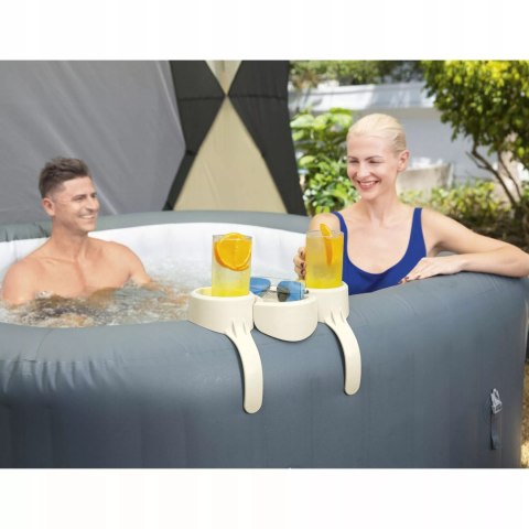 Uchwyt na napoje tacka 2 przegrody spa jacuzzi Lay-Z-Spa Bestway 60306 Uchwyt na napoje tacka 2 przegrody spa jacuzzi Lay-Z-Spa Bestway 60306