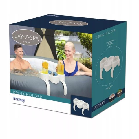 Uchwyt na napoje tacka 2 przegrody spa jacuzzi Lay-Z-Spa Bestway 60306 Uchwyt na napoje tacka 2 przegrody spa jacuzzi Lay-Z-Spa Bestway 60306